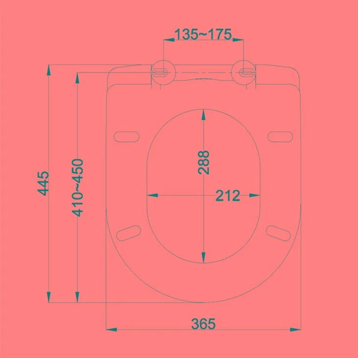 matt black toilet seat size